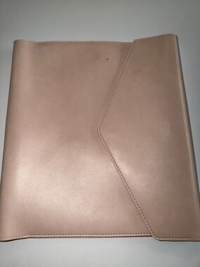 Erin Condren blush vegan leather folio